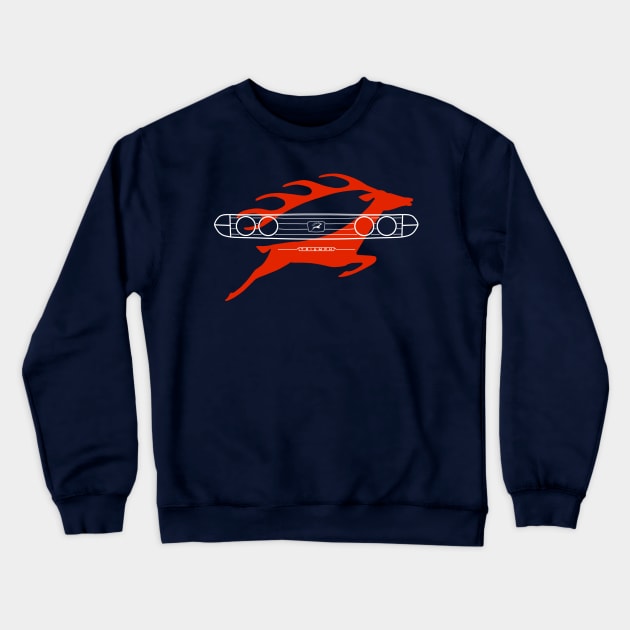 Triumph Stag classic 1970s British car grille and emblem Crewneck Sweatshirt by soitwouldseem